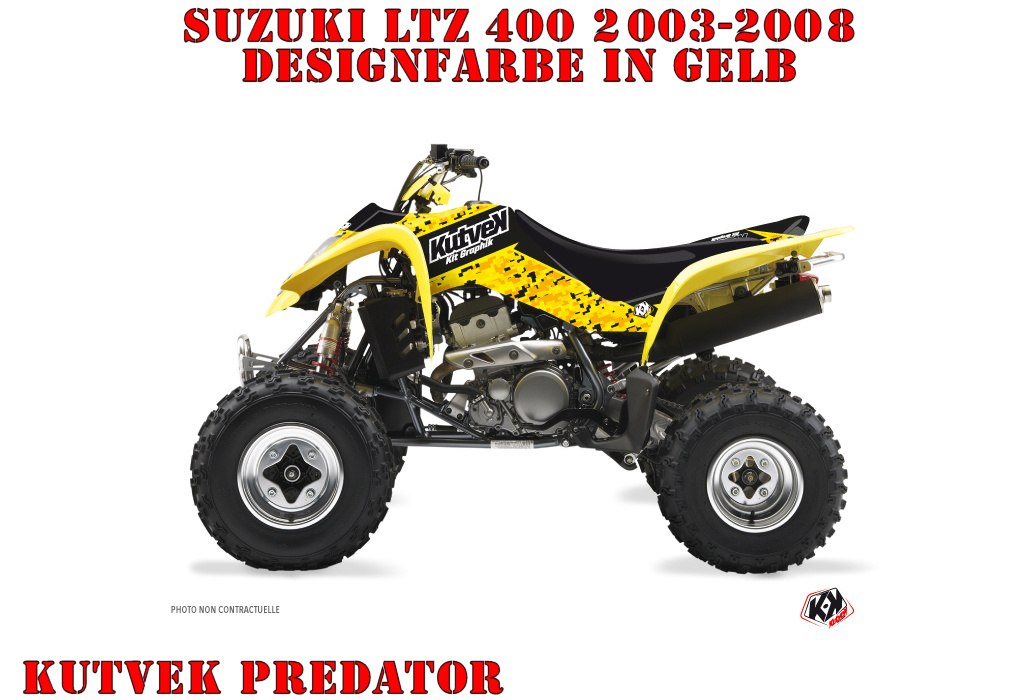 Beispiel Bild für die Farben, Predator Gelb für Suzuki LTZ 400 2003-2008