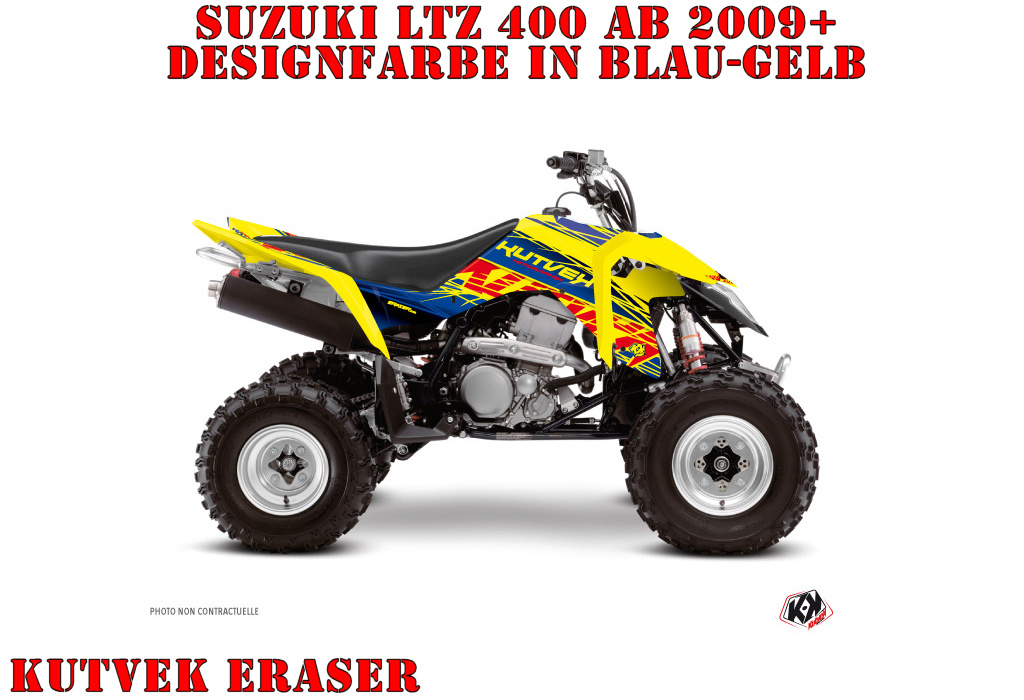 Eraser Blau-Gelb für Suzuki LTZ 400 ab 2009+