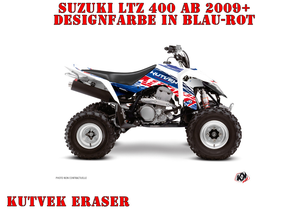 Eraser Blau-Rot für Suzuki LTZ 400 ab 2009+