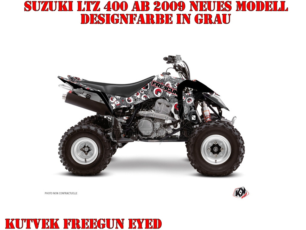 Freegun-Eyed Grau-Rot für Suzuki LTZ 400 ab 2009+