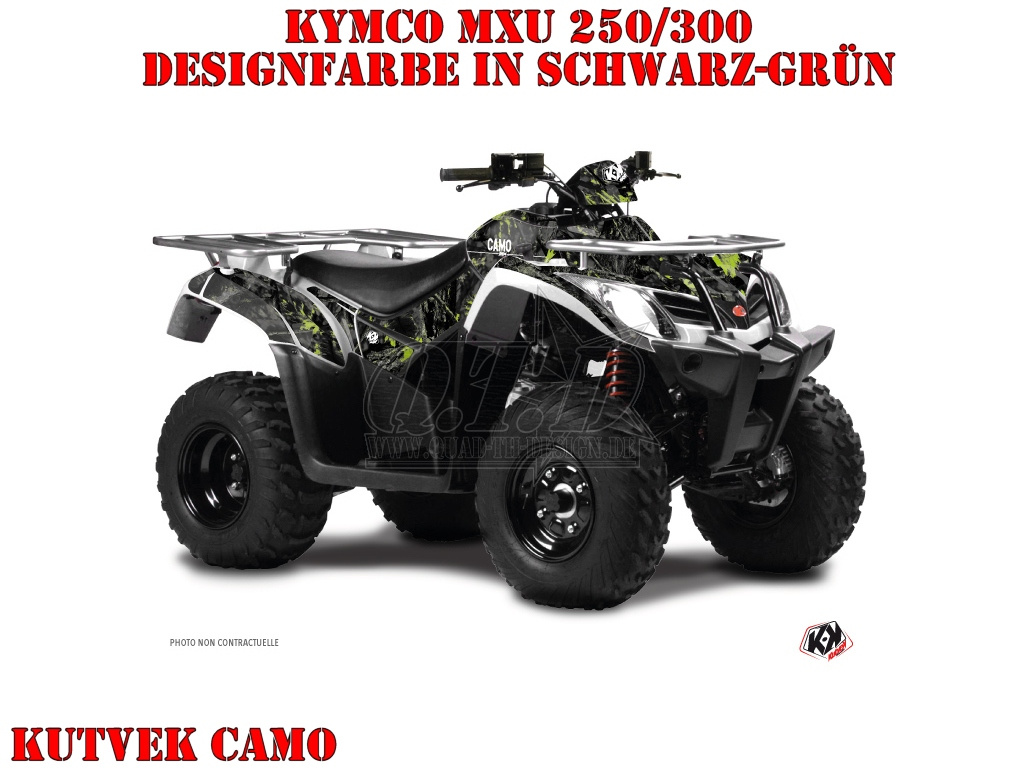 Beispiel Bild für die Farben, Camo Schwarz-Grün für Kymco MXU 250/300