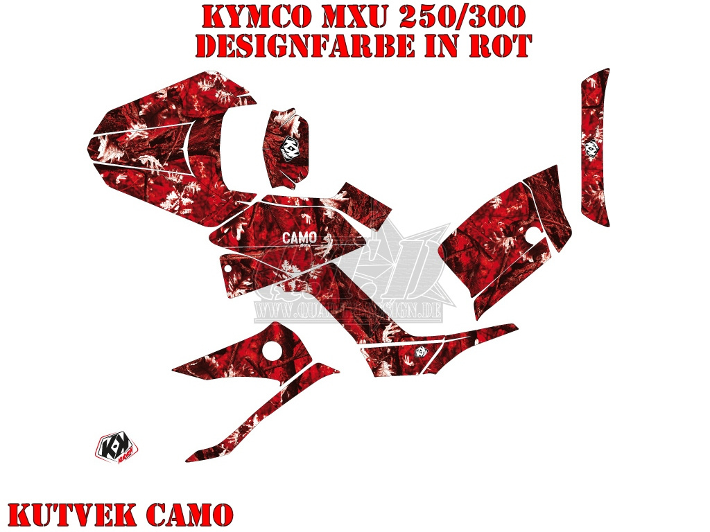 Camo Rot für Kymco MXU 250/300