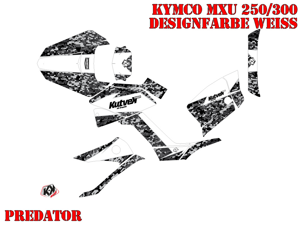 Predator White for Kymco MXU 250/300