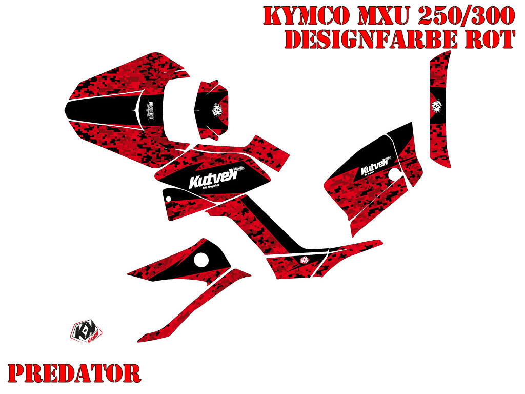 Predator Red for Kymco MXU 250/300