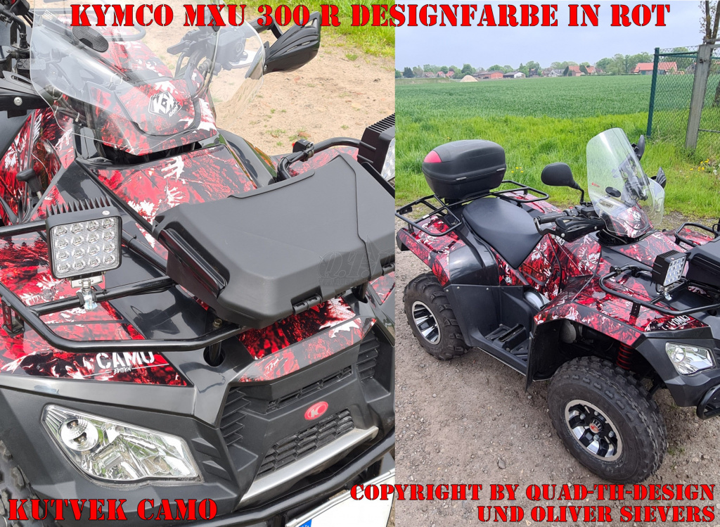 Camo Red for Kymco MXU 250R/300R