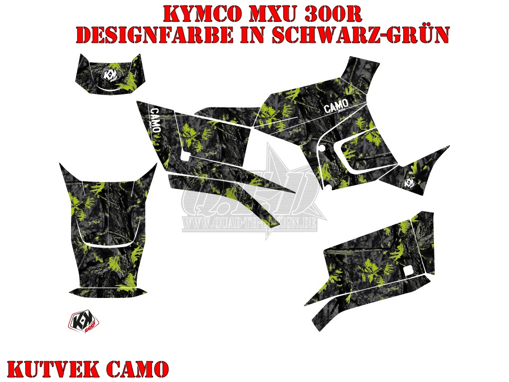 Camo Black-Green for Kymco MXU 250R/300R 2010-2018