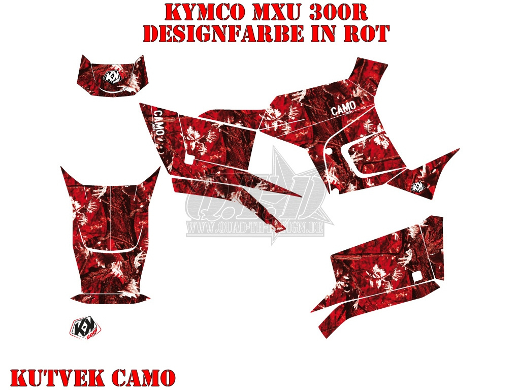 Camo Red for Kymco MXU 250R/300R 2010-2018