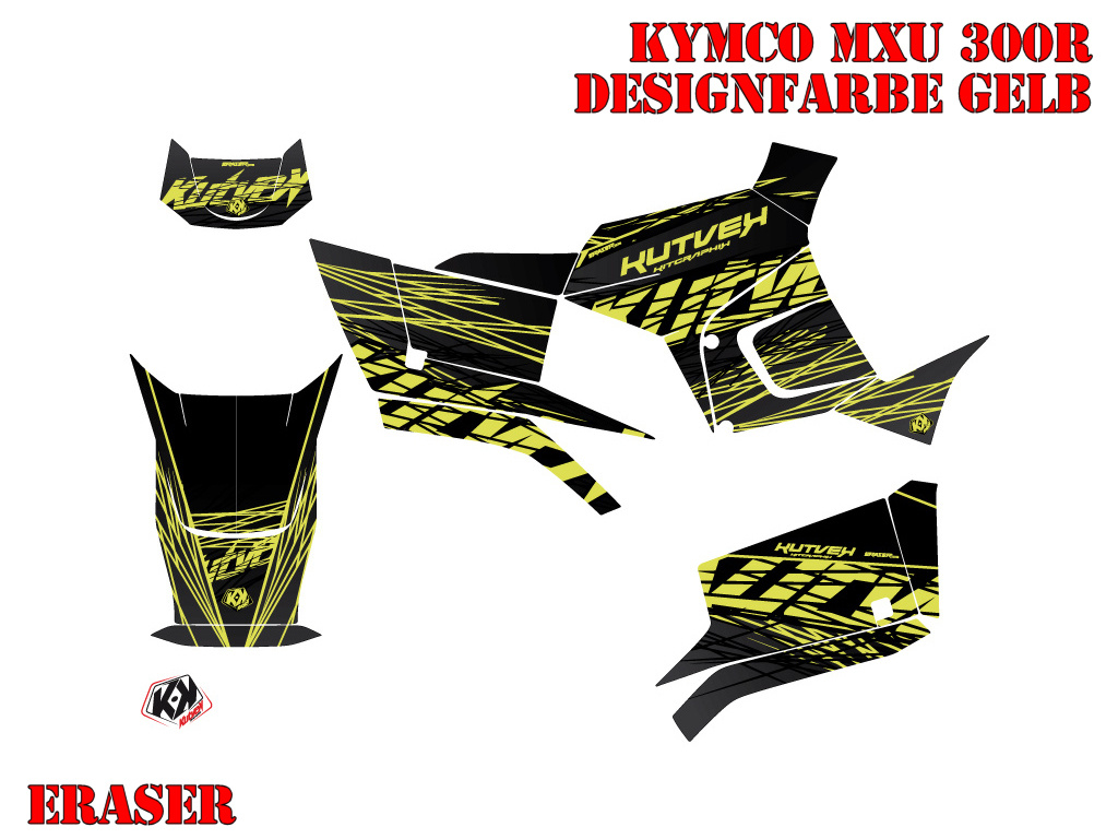 Eraser Gelb für Kymco MXU 250R/300R 2010-2018