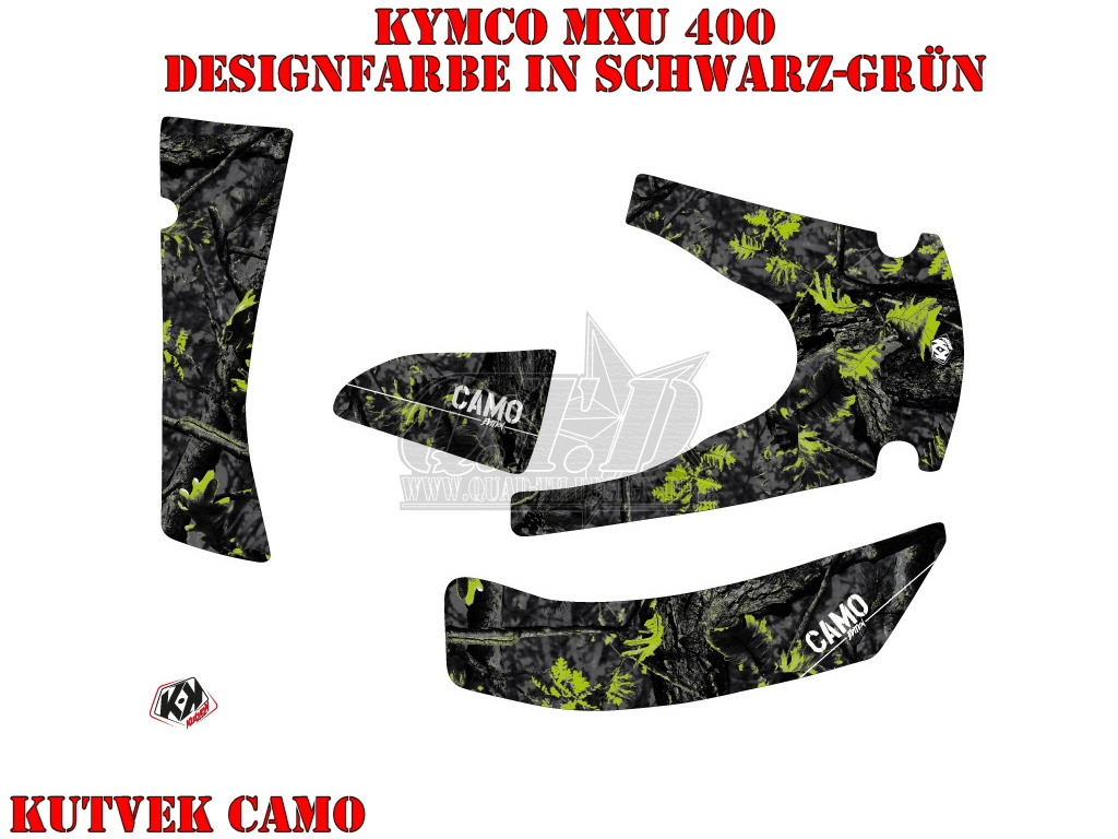Camo Schwarz-Grün Standard Version für Kymco MXU 400 2008-2017