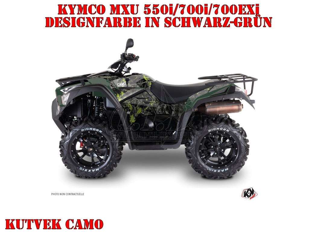 Camo Schwarz-Grün für Kymco MXU 550/700i