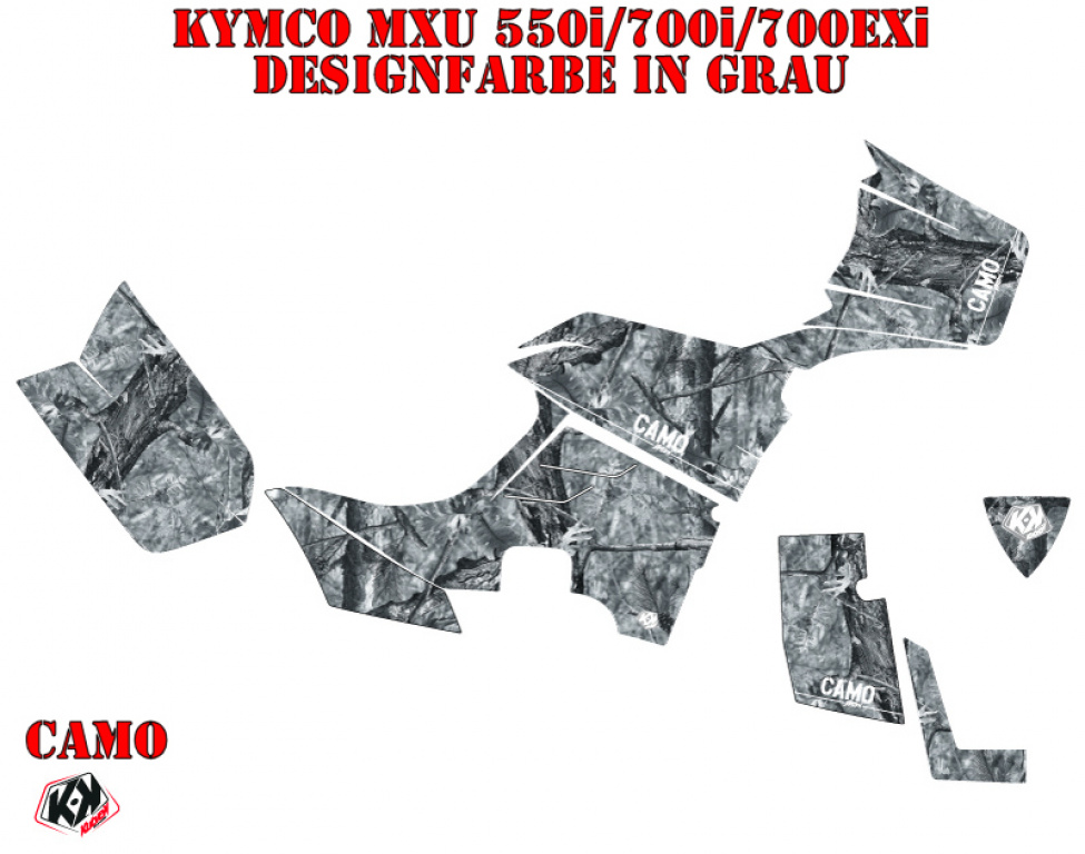 Camo Grau für Kymco MXU 550/700i
