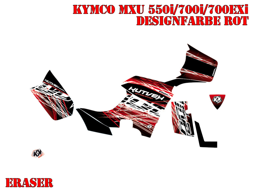 Eraser Red for Kymco MXU 550/700i