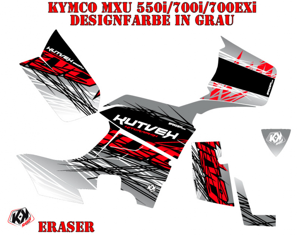 Eraser Grey for Kymco MXU 550/700i
