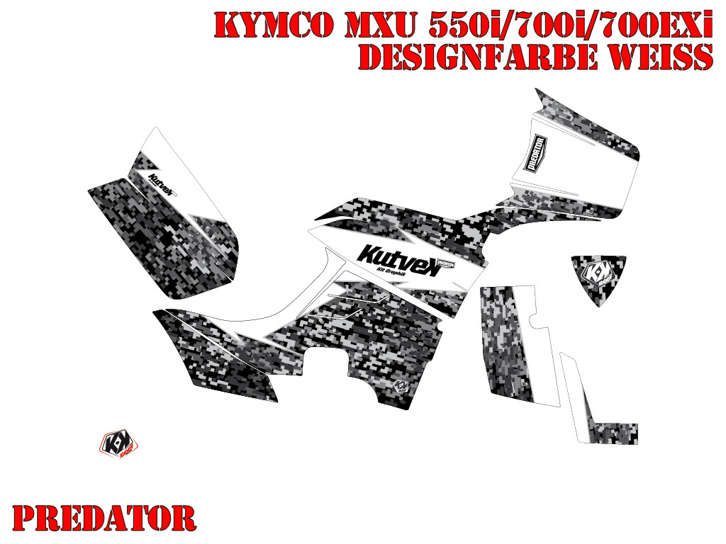 Predator White for Kymco MXU 550/700i
