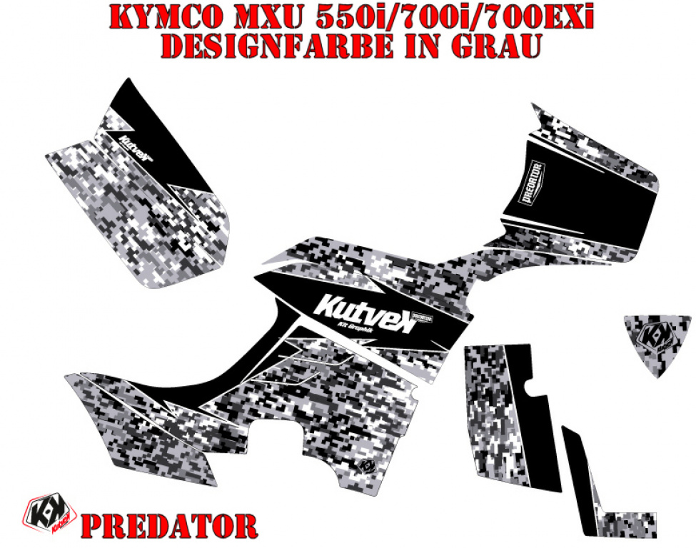 Predator Grey for Kymco MXU 550/700i