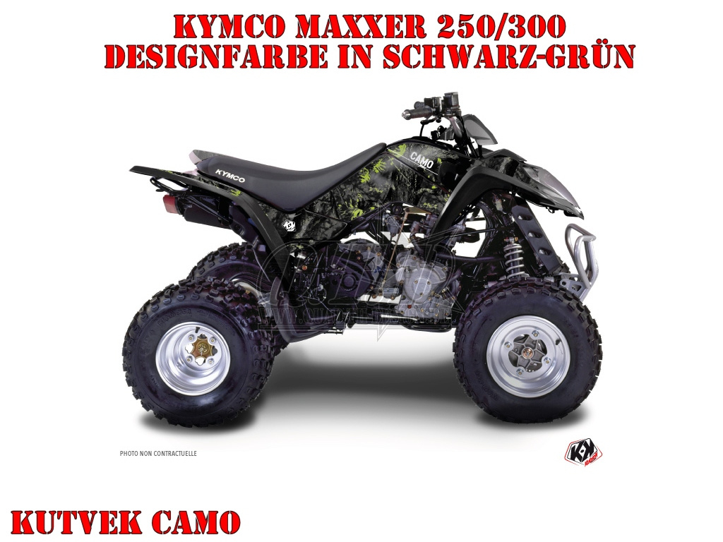 Beispiel Bild für die Farben, Camo Schwarz-Grün für Kymco Maxxer 450i