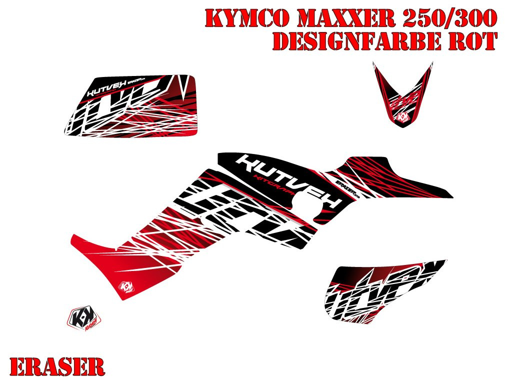 Eraser Red for Kymco Maxxer 250/300