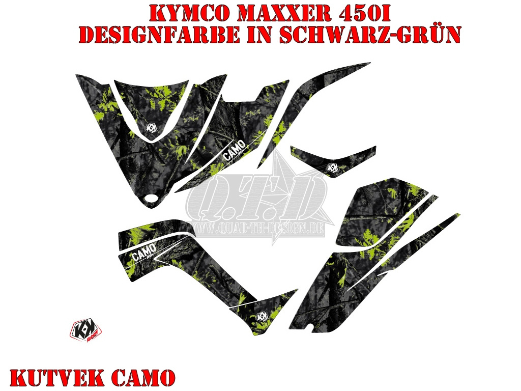 Camo Schwarz-Grün für Kymco Maxxer 450i