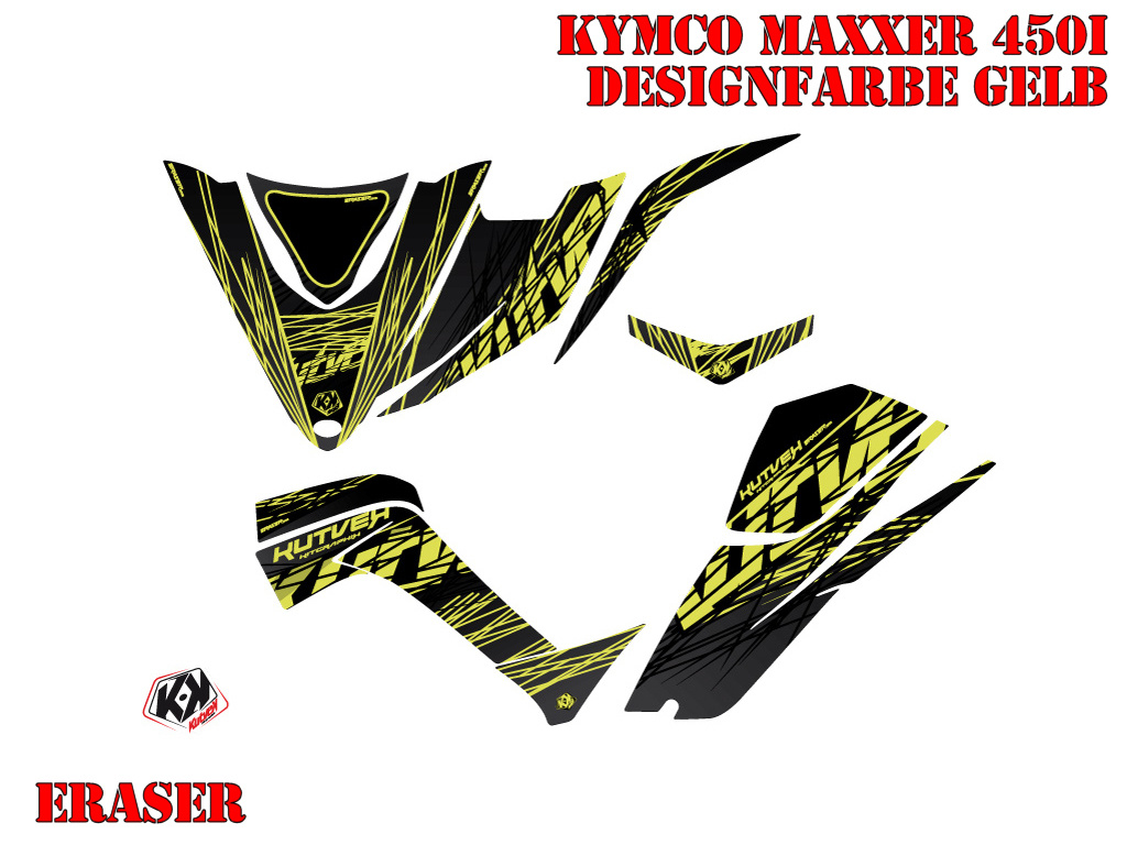 Eraser Gelb für Kymco Maxxer 450i