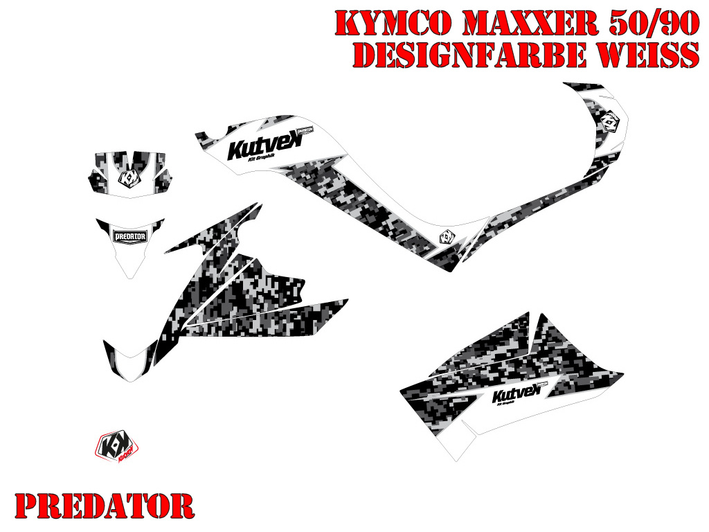 Predator Weiß für Kymco Maxxer 50/90