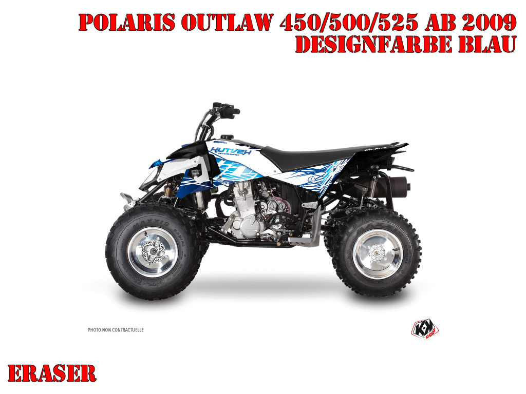 Eraser Blue for Polaris Outlaw 450/500/525 up 2009+