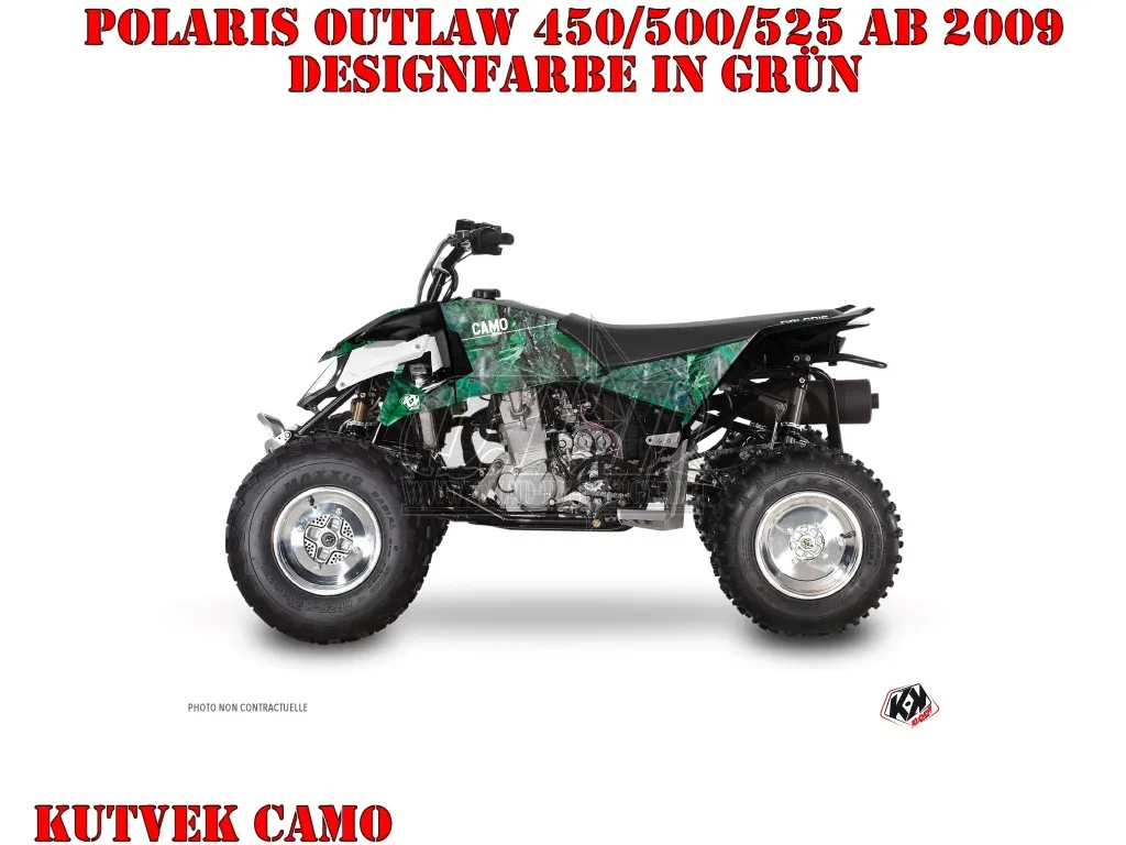 Beispiel Bild für die Farben, Camo Grün für Polaris Outlaw 450/500/525 ab 2009+