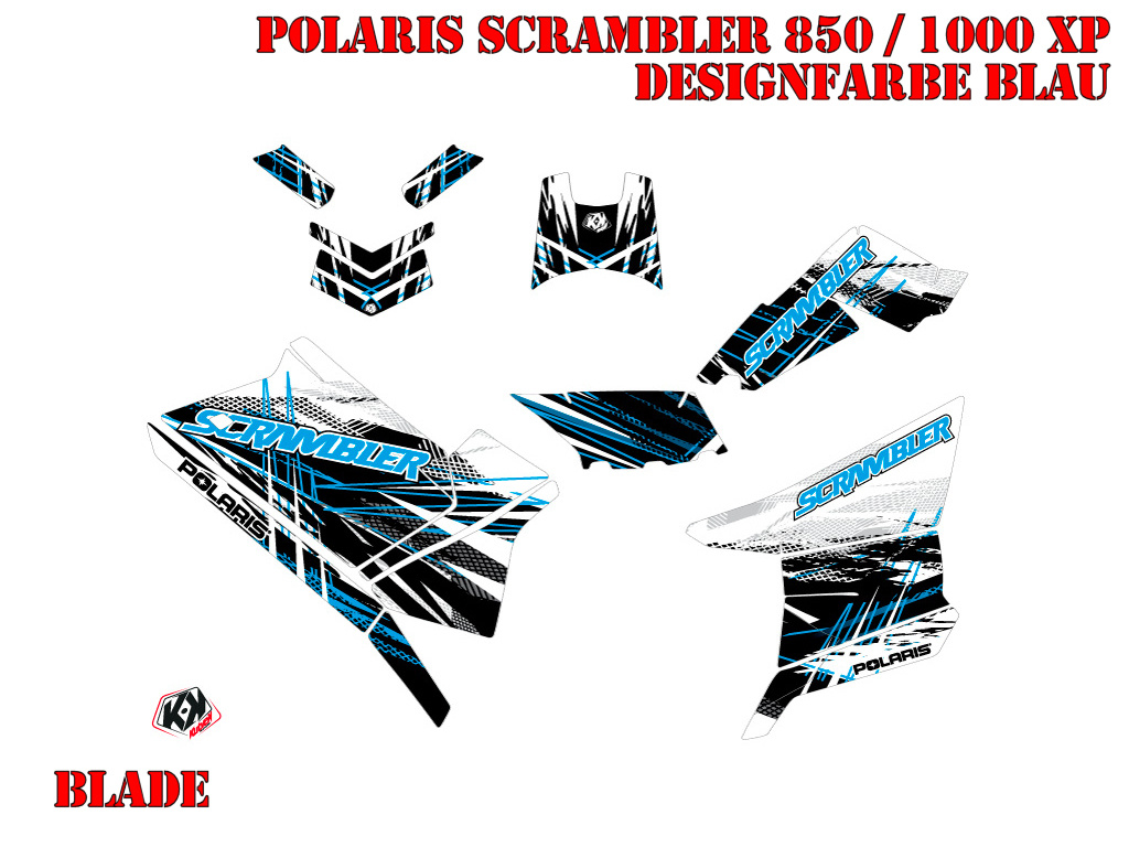 Example picture for thr colors, Blade Blau Standard Kit für Polaris Scrambler 850/1000 XP 2013-2022