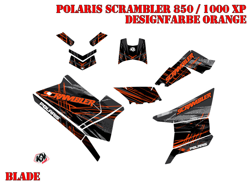 Example picture for thr colors, Blade Orange Standard Kit für Polaris Scrambler 850/1000 XP 2013-2022
