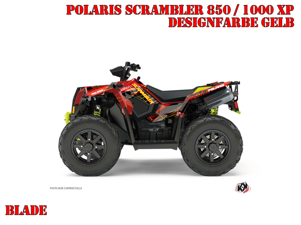 Example picture for thr colors, Blade Gelb Standard Kit für Polaris Scrambler 850/1000 XP 2013-2022