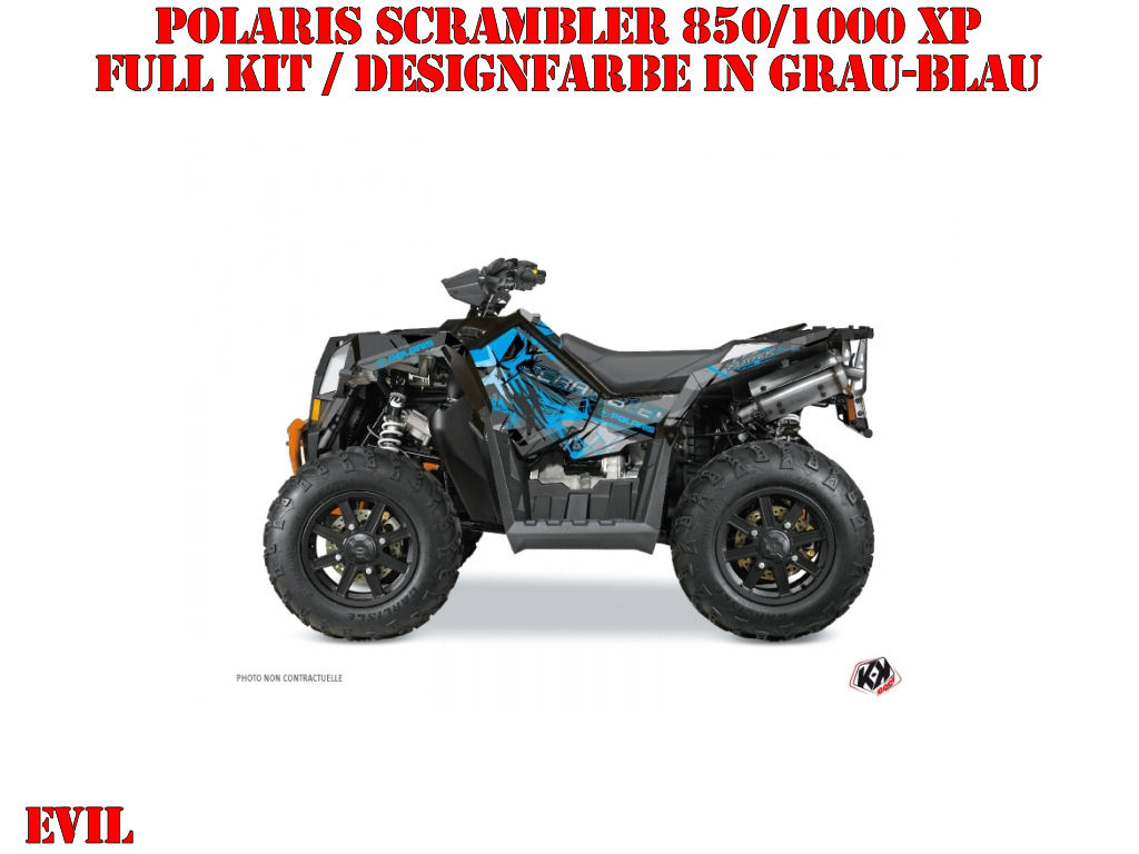 Beispiel Bild für die Farben, Evil Blue Full Kit for Polaris Scrambler 850/1000 XP 2013-2022