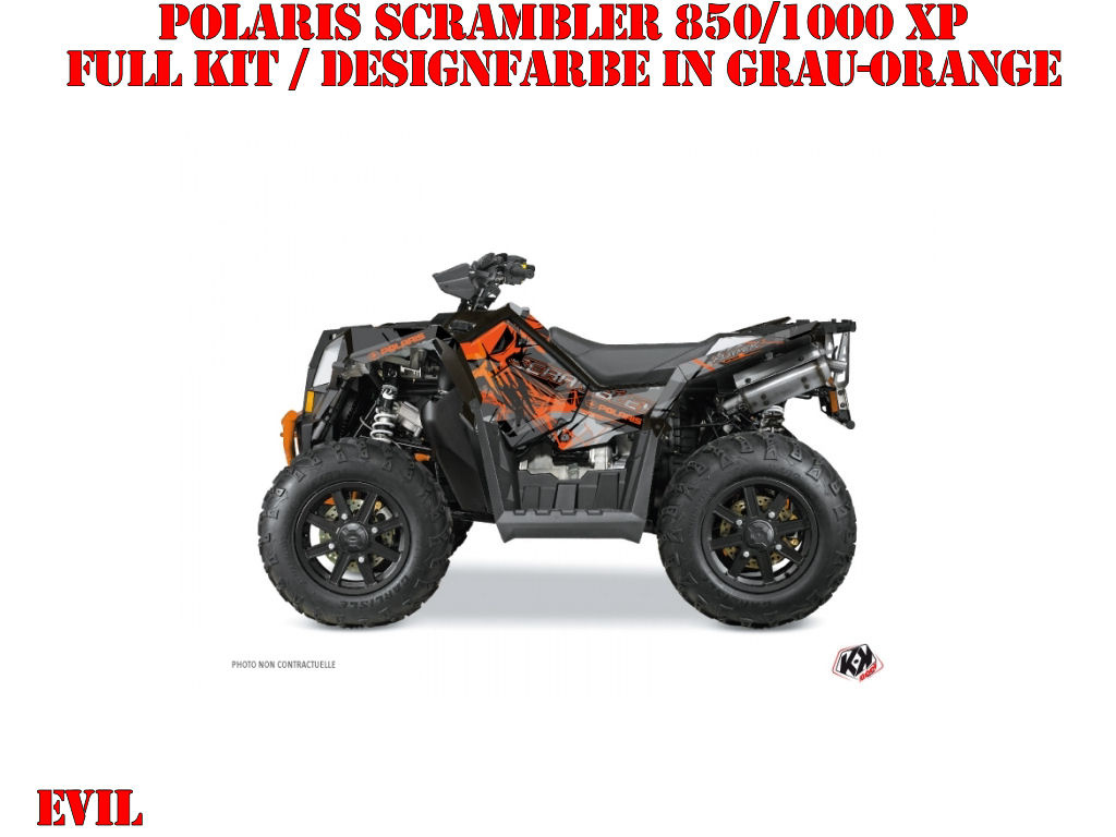 Beispiel Bild für die Farben, Evil Orange Full Kit for Polaris Scrambler 850/1000 XP 2013-2022