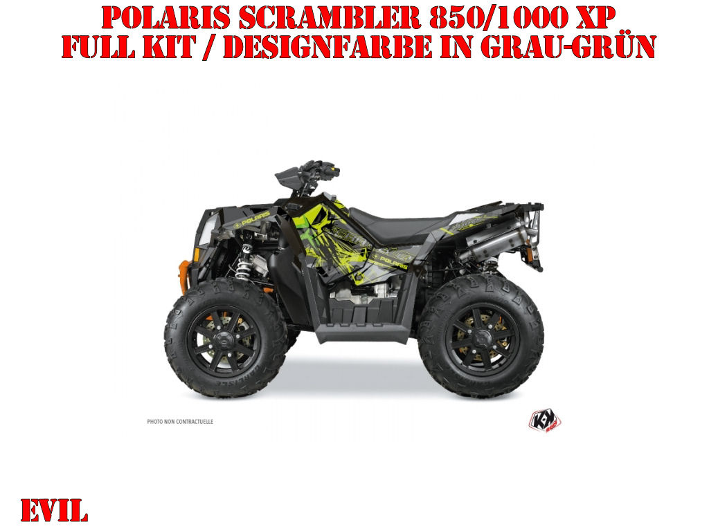 Beispiel Bild für die Farben, Evil Green Full Kit for Polaris Scrambler 850/1000 XP 2013-2022