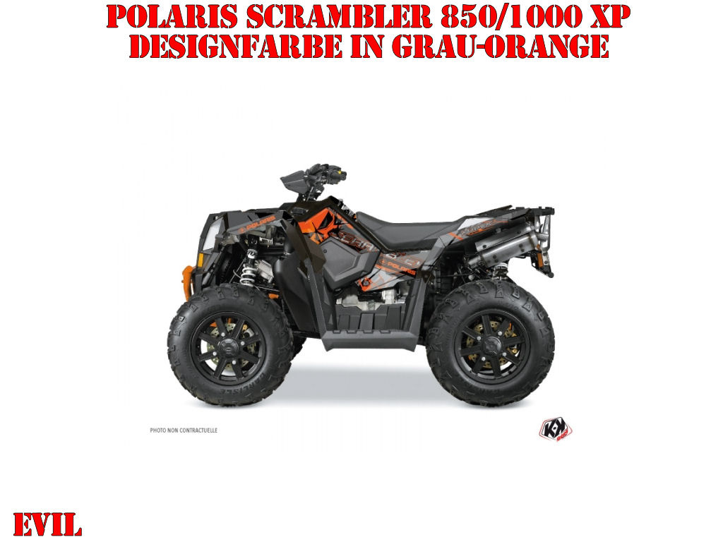 Beispiel Bild für die Farben, Evil Orange Standard Kit for Polaris Scrambler 850/1000 XP 2013-2022
