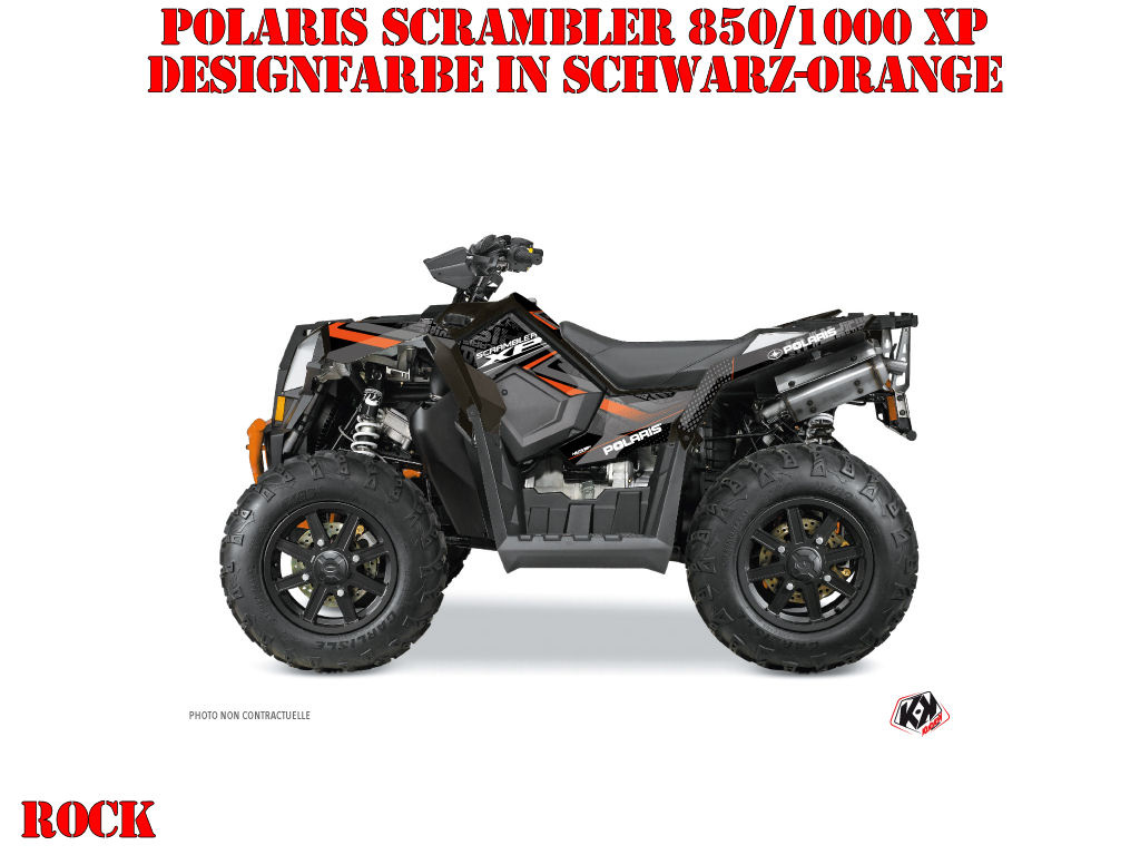 Rock Schwarz-Orange Standard Kit für Polaris Scrambler 850/1000 XP 2013-2022