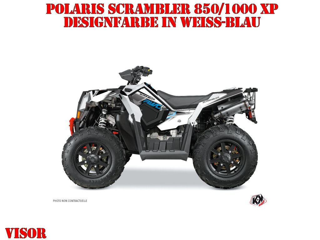 Visor Weiß-Blau Standard Kit für Polaris Scrambler 850/1000 XP 2013-2022