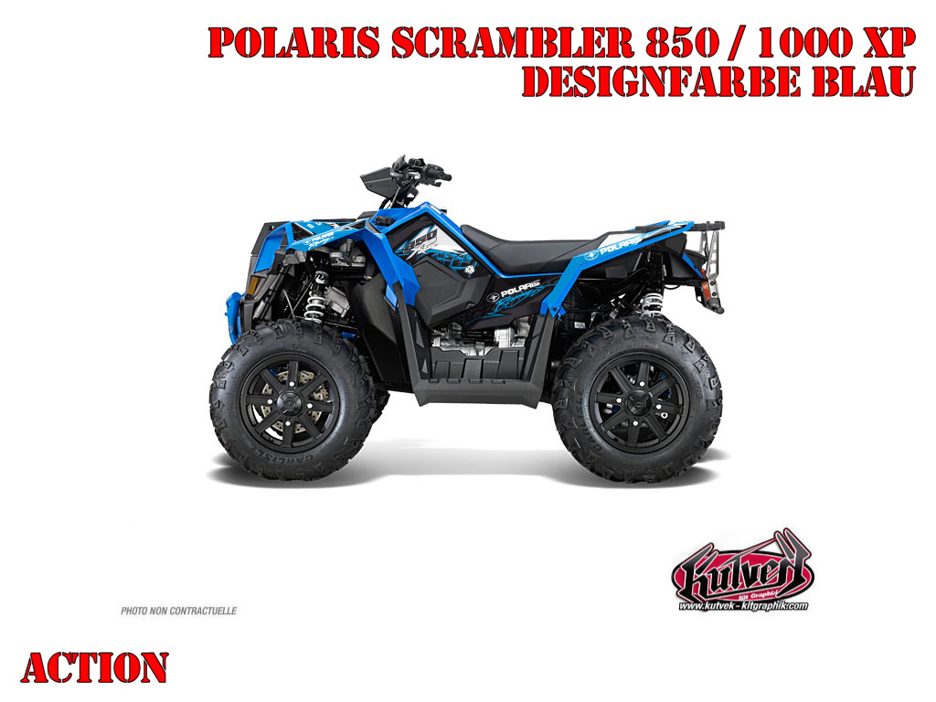 Beispiel Bild für die Farben, Action Blue Standard Kit for Polaris Scrambler 850/1000 XP 2013-2022