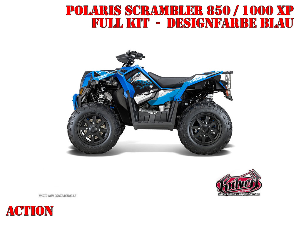 Beispiel Bild für die Farben, Action Blue Full Kit for Polaris Scrambler 850/1000 XP 2013-2022