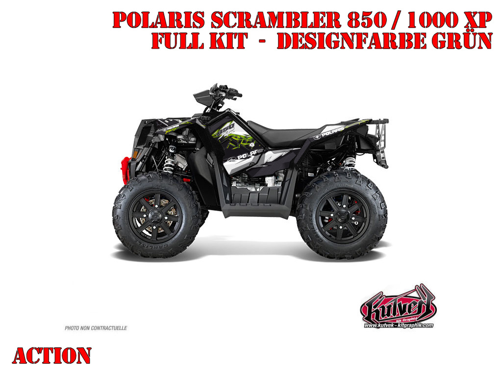 Beispiel Bild für die Farben, Action Green Full Kit for Polaris Scrambler 850/1000 XP 2013-2022