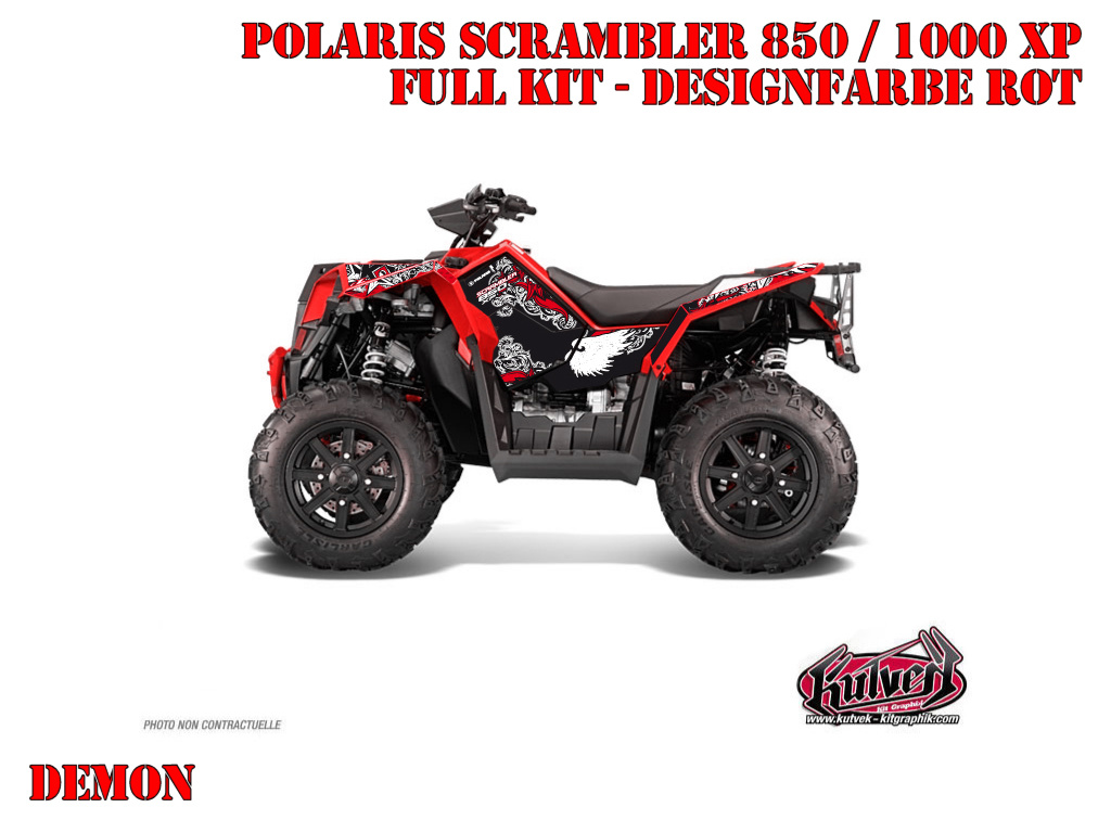 Example picture for thr colors, Demon Rot Full Kit für Polaris Scrambler 850/1000 XP 2013-2022