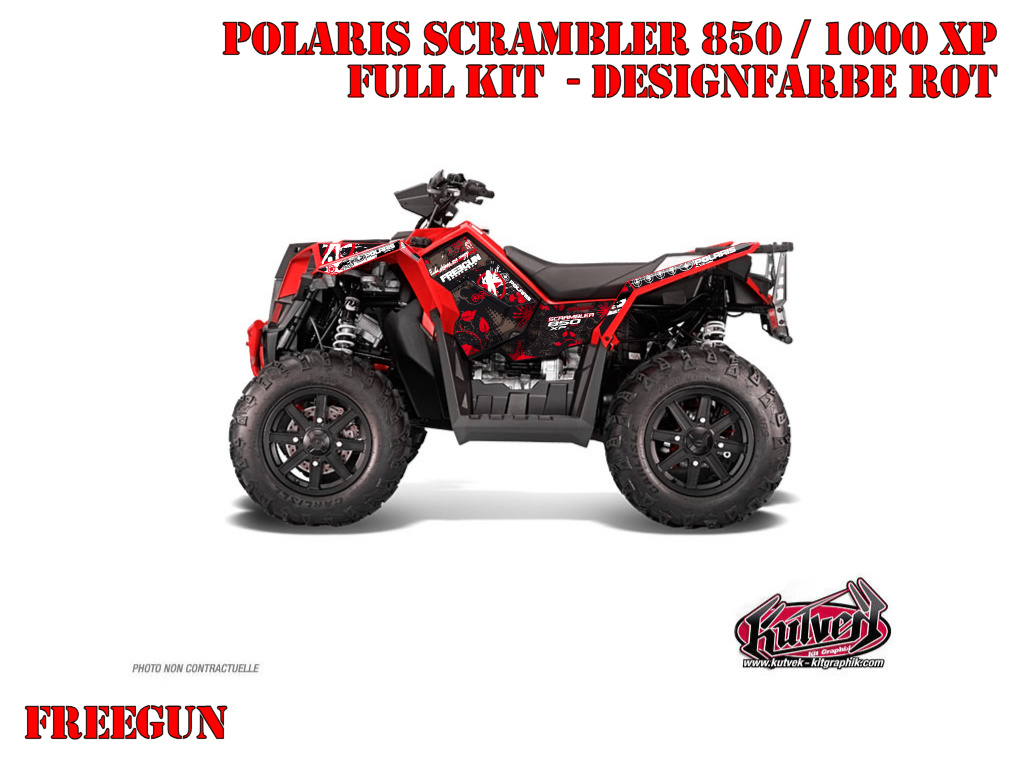 Freegun Rot Full Kit für Polaris Scrambler 850/1000 XP 2013-2022