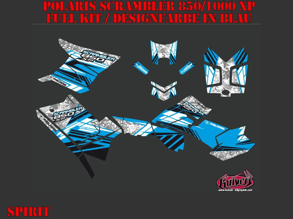 Spirit Blue Full Kit for Polaris Scrambler 850/1000 XP 2013-2022