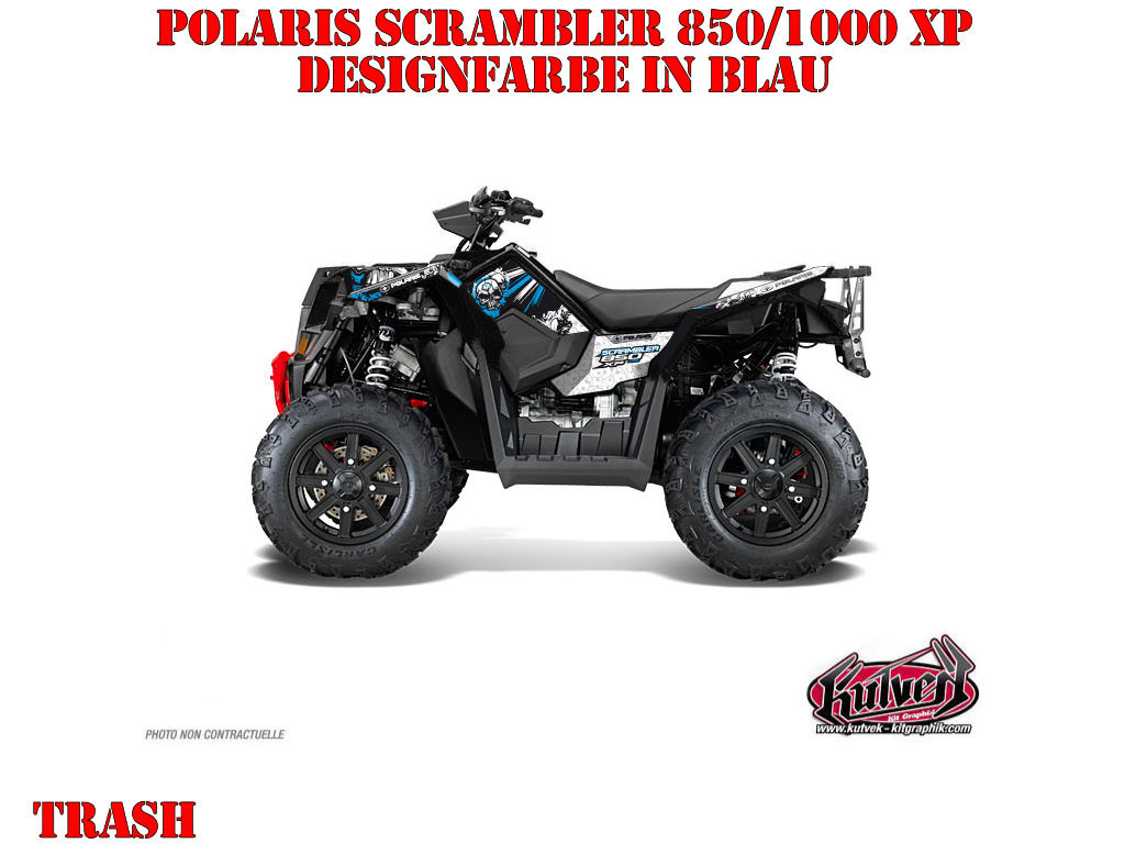 Beispiel Bild für die Farben, Trash Blue Standard Kit for Polaris Scrambler 850/1000 XP 2013-2022