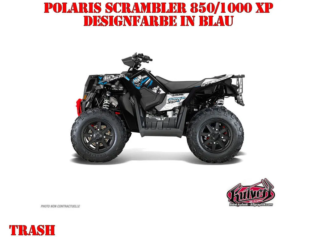 Example picture for thr colors, Trash Blau Standard Kit für Polaris Scrambler 850/1000 XP 2013-2022