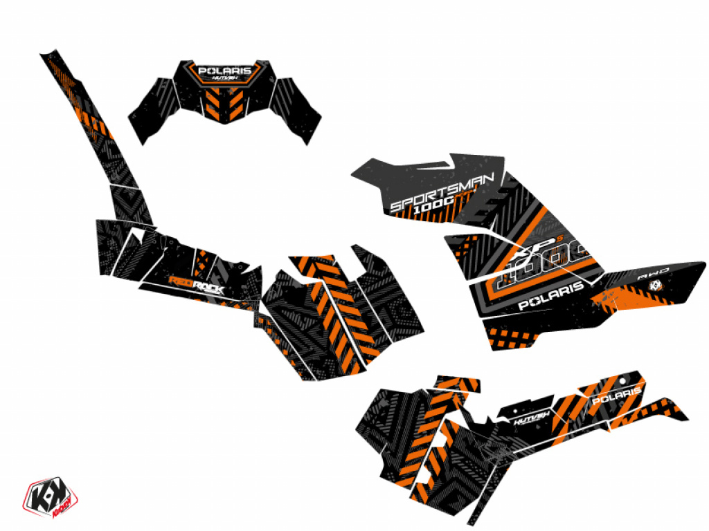 Redrock Schwarz-Orange Standard Kit für Polaris Sportsman 1000 XP-S ab 2020+