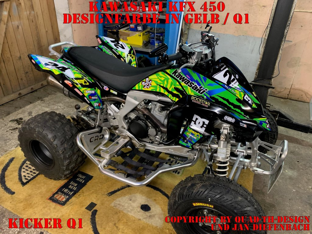 Kicker Gelb für Kawasaki KFX 450
