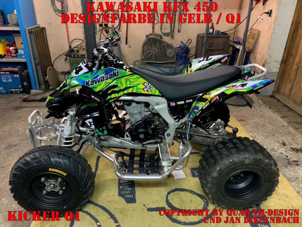 Kicker Gelb für Kawasaki KFX 450