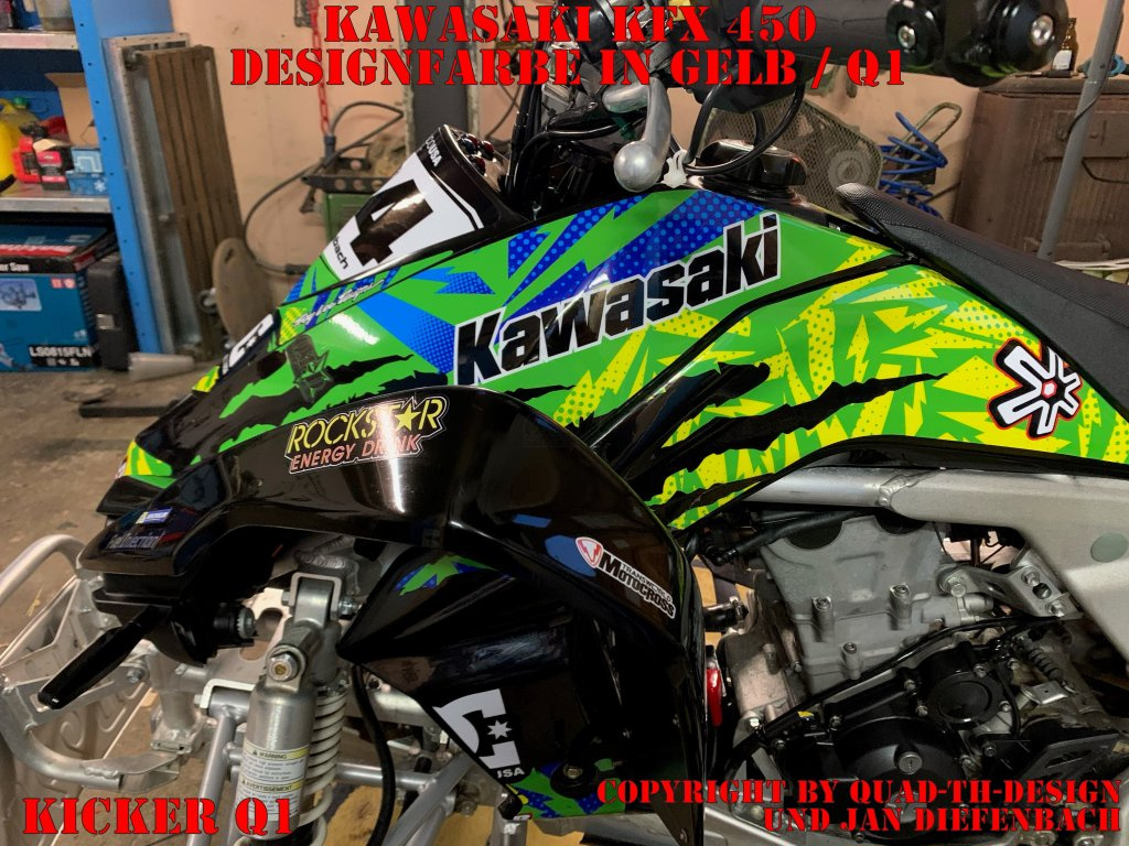Kicker Gelb für Kawasaki KFX 450