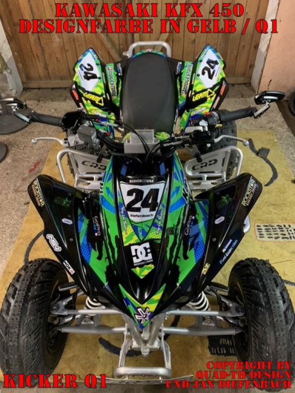 Kicker Gelb für Kawasaki KFX 450