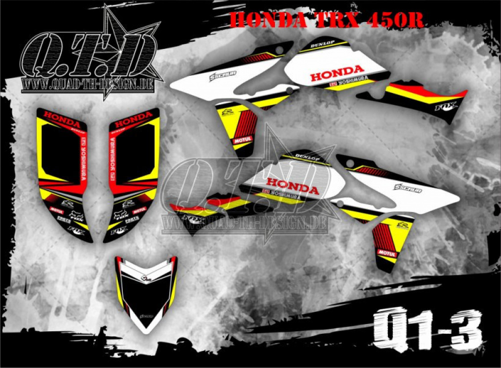 Honda Fox Q1-3 für Honda TRX 450R 2004-2016
