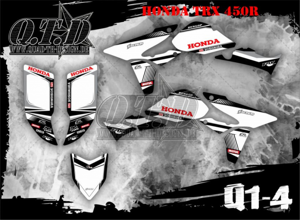 Honda Fox Q1-4 für Honda TRX 450R 2004-2016